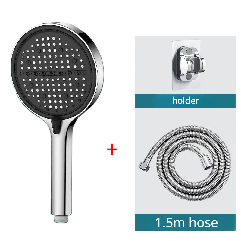 3pcs Bathroom Shower Head Silv - High Pressure Shower Head Handheld ulasan dan harga