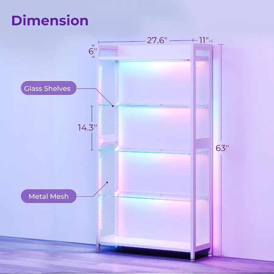 Display Case with Open Glass S - Lighting ulasan dan harga